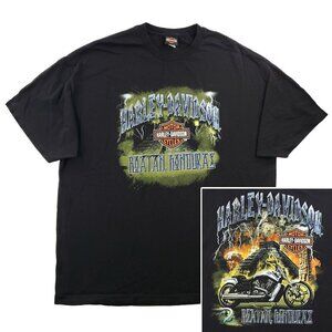 Harley Davidson Mayan Lightning T-Shirt Roatan Honduras Iguana Motorcycle 3XL